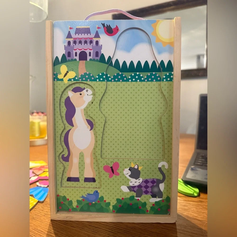 $13 ADD ON‎ Melissa & Doug Princess Magnetic Dress-up Play Set_4